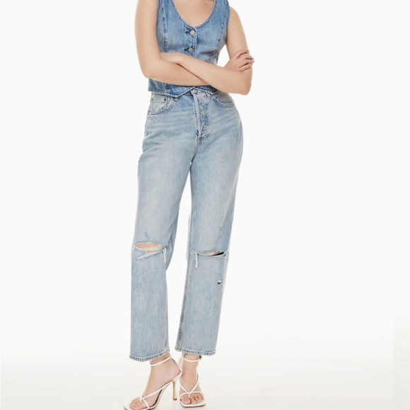 Denim Forum Denim - Denim Forum Aritzia The Joni High Rise Loose Jean size 28